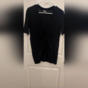 ANN Taylor longline short sleeve cardigan